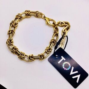 Tova Gold “barbed wire” linked bracelet